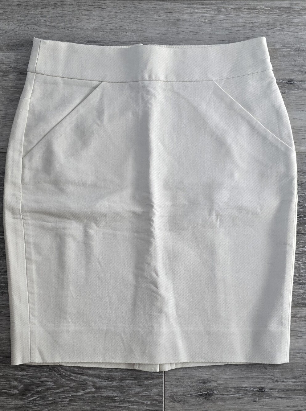 J. Crew Crisp White Pencil Skirt